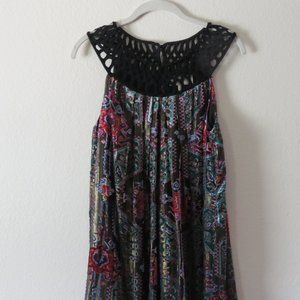 Black velvet Anthropologie dress